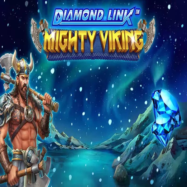 Diamond Link Mighty Viking casino game by Greentube – featured logo at SlotsPalace Casino