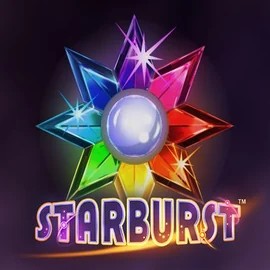 Official Slots logo: Starburst by NetEnt at SlotsPalace Casino