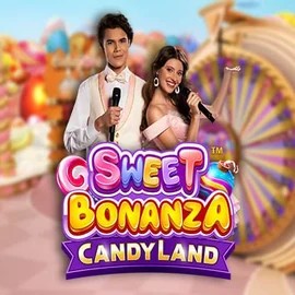Sweet Bonanza Candy Land Live slot visual from Pragmatic Play available on slotspalaceapp.gr