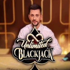 Unlimited Blackjack by Ezugi, showcased at slotspalaceapp.gr – game logo